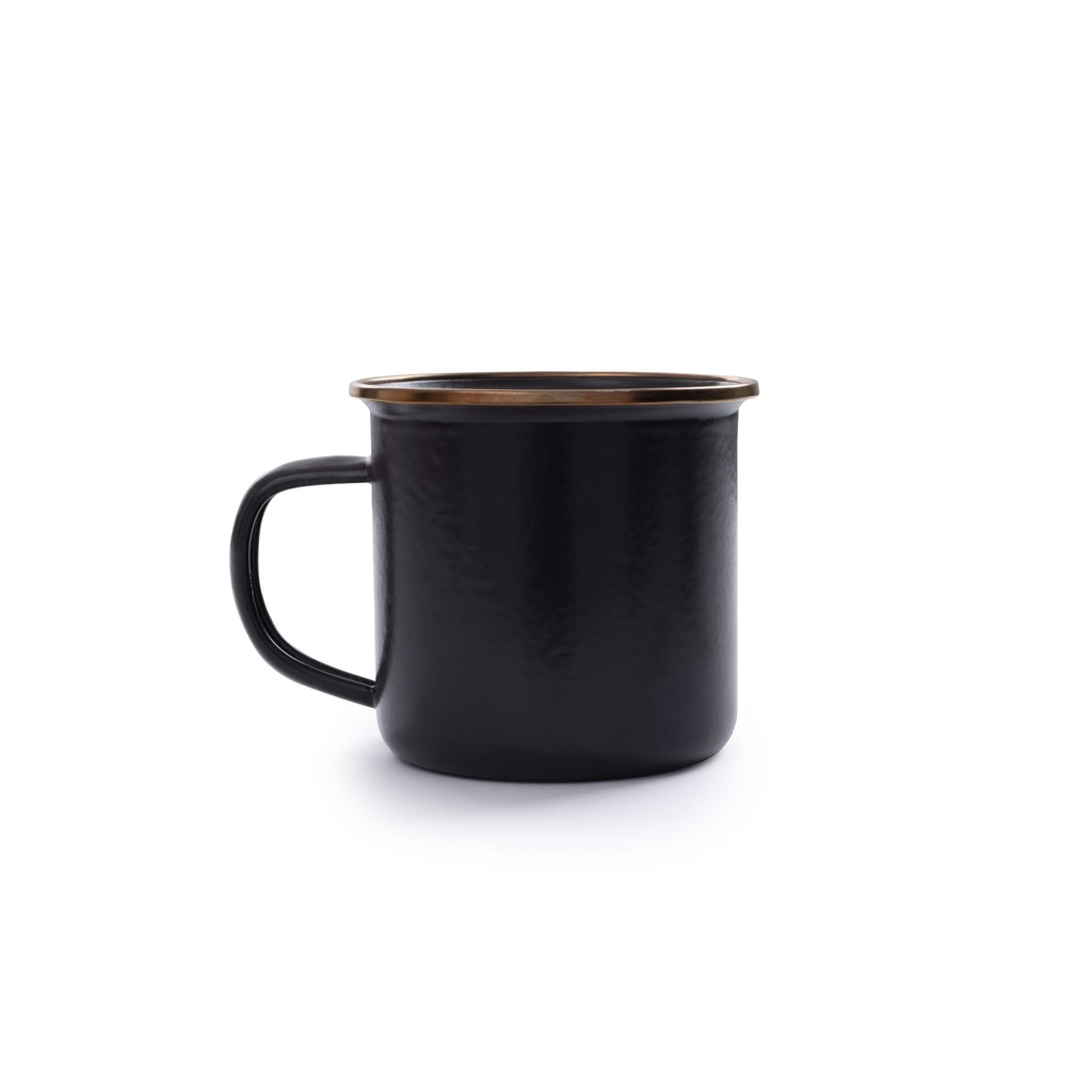 BareBones - Enamel Mug Charcoal - set of 2 -DISCONTINUED