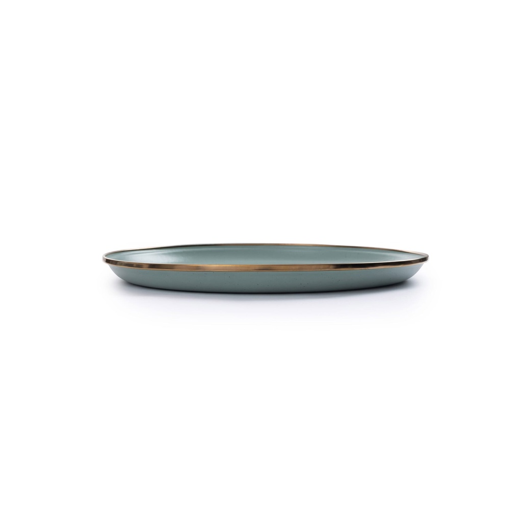 BareBones - Enamel Plate Green - set of 2 -DISCONTINUED