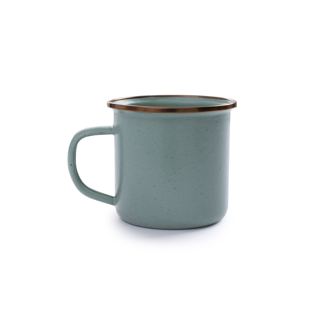 BareBones - Enamel Mug Green - set of 2 -DISCONTINUED