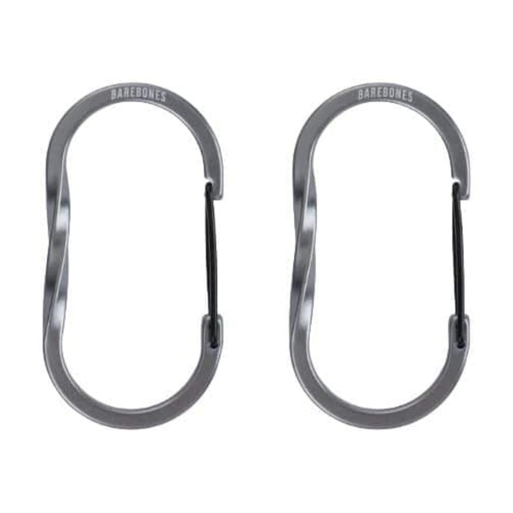 Barebones - Wiregate Carabiner Medium 2pc - Gunmetal