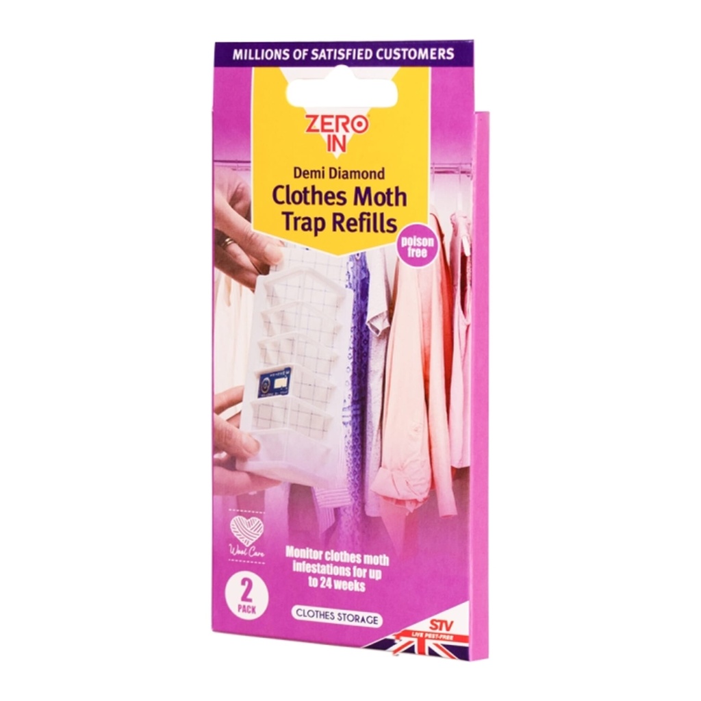 STV - Demi-Diamond Clothes Moth Killer Refill - Twinpack
