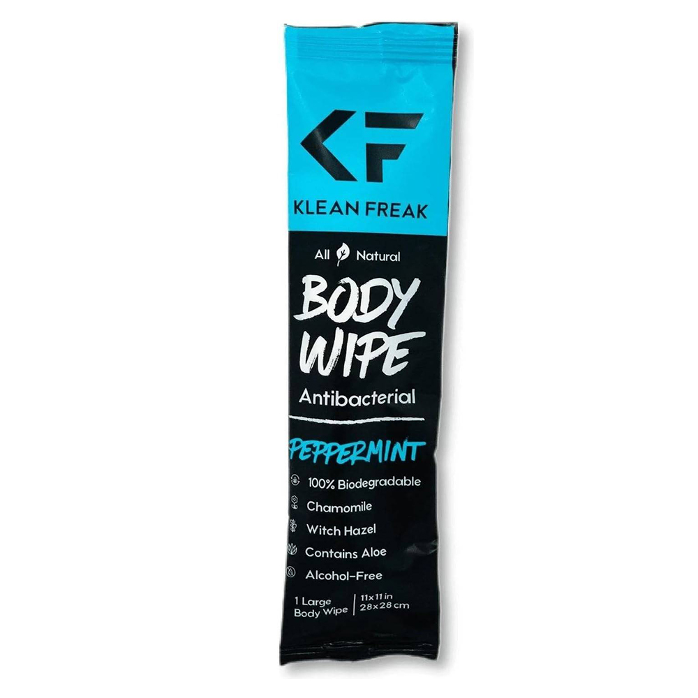 Klean Freak - Body Wipes - Single Sachet - Peppermint