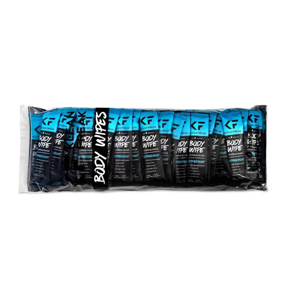 Klean Freak - Body Wipes - 100 Pack - Peppermint