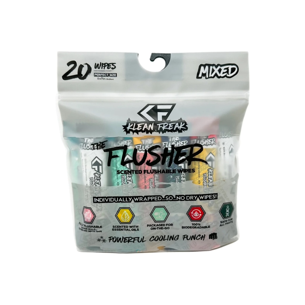  KLEAN FREAK - The Flusher - 20 pack - Mixed 