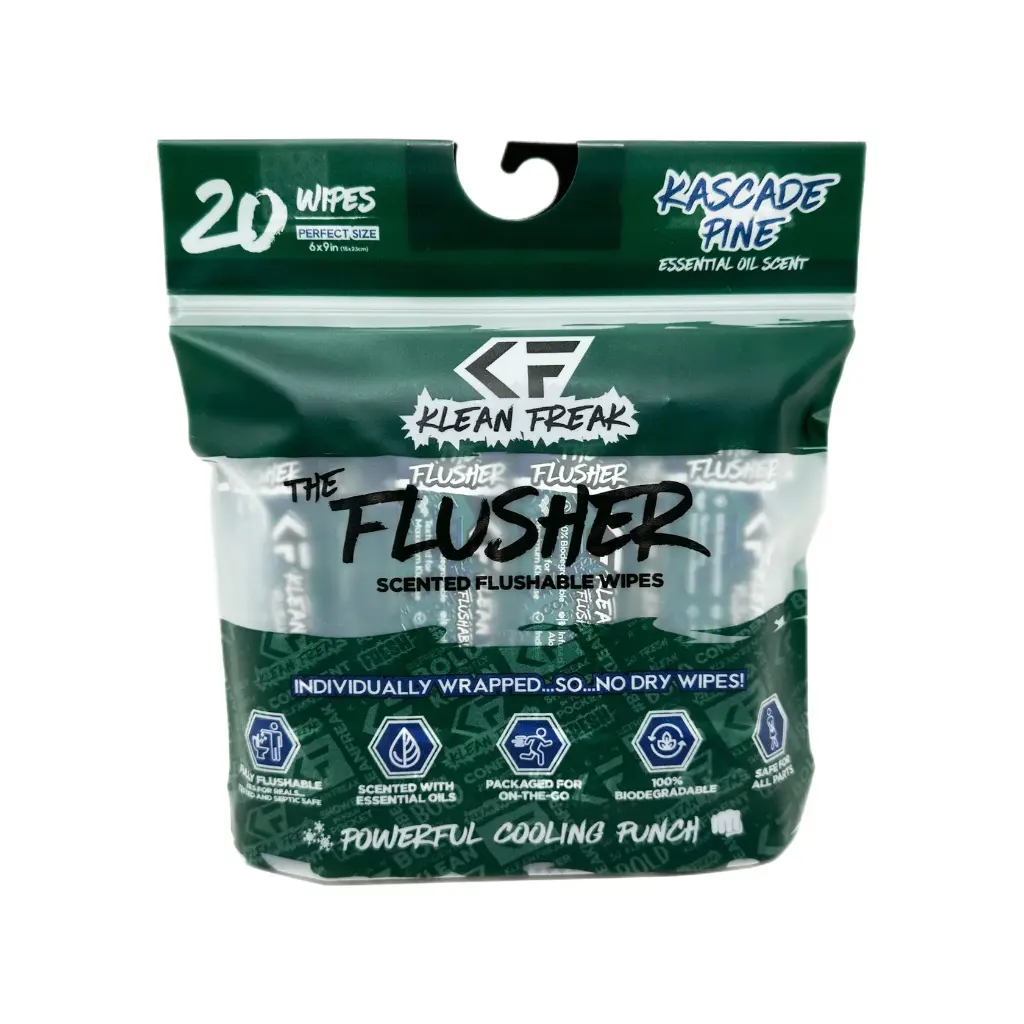 Klean Freak - The Flusher wipes - 20 Pack - Kascade Pine