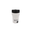 Moya "Low Tide" 250ml Travel Coffee Mug Black/White