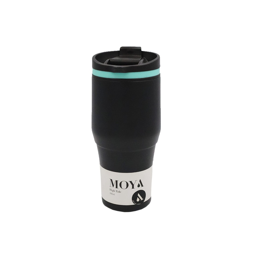 Moya - "High Tide" 380ml Travel Coffee Mug Blue/Black