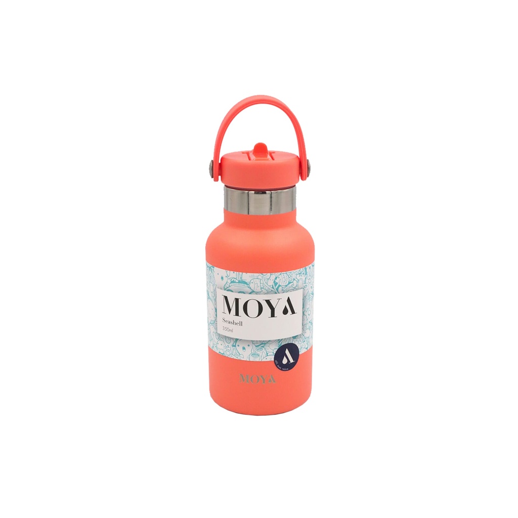 Moya "Seashell" 350ml Insulated Sustainable Water Bottle Coral