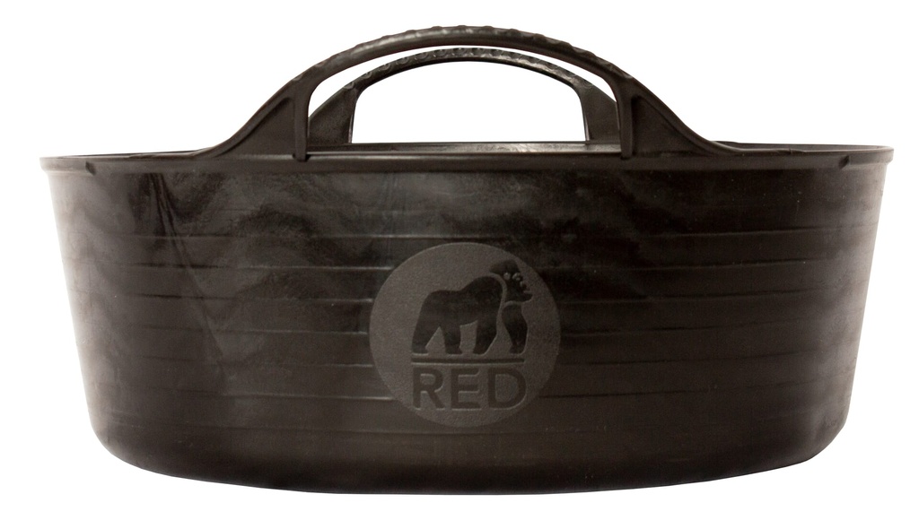 Red  Gorilla - Gorilla Tubs & Recycled Black Tubs - Mini Shallow 5L -Black