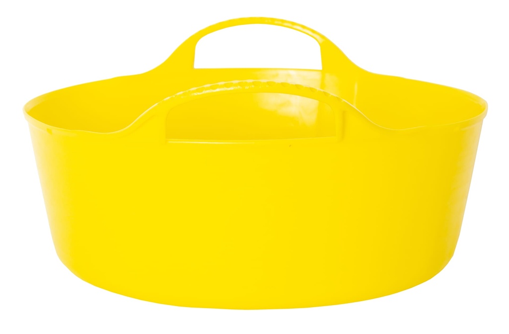Red  Gorilla - Gorilla Tubs & Recycled Black Tubs - Mini Shallow 5L -Yellow
