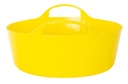 Red  Gorilla - Gorilla Tubs & Recycled Black Tubs - Mini Shallow 5L -Yellow 