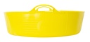 Red  Gorilla - Gorilla Tubs & Recycled Black Tubs - Large Shallow 35L -Yellow