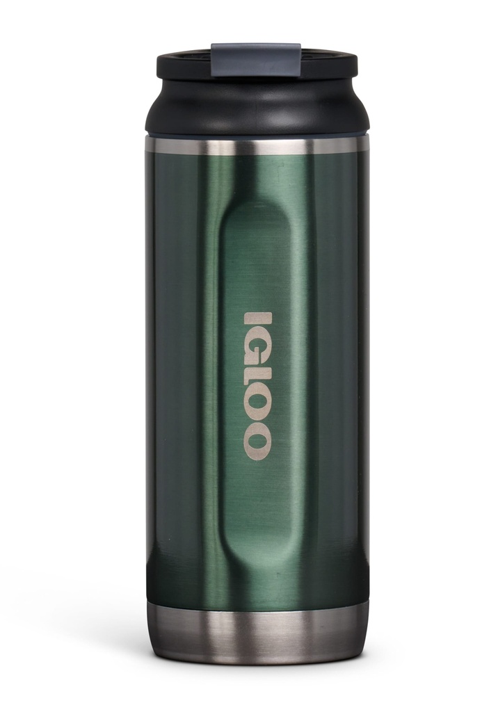 IGLOO-16 Oz Stainless Steel Flip ‘n’ Sip Tumbler - Spruce