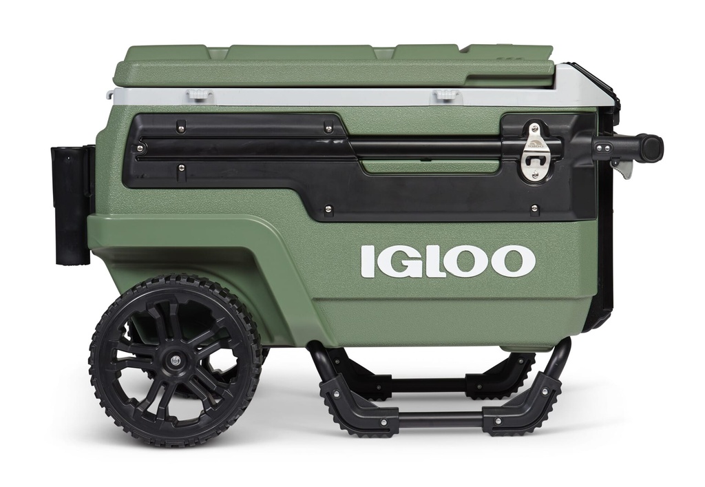 IGLOO-70 Qt Premium Trailmate Wheeled Rolling Cooler - Vintage Green