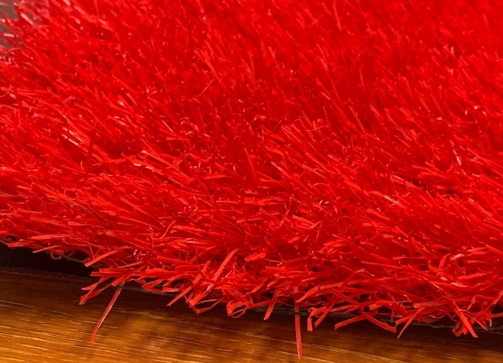  Artificial Grass 30 mm Red Artificial Grass
