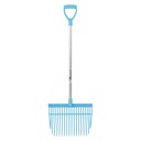Red Gorilla - PC Bedding Fork Short D-Handle - Sky Blue (Short Handle)