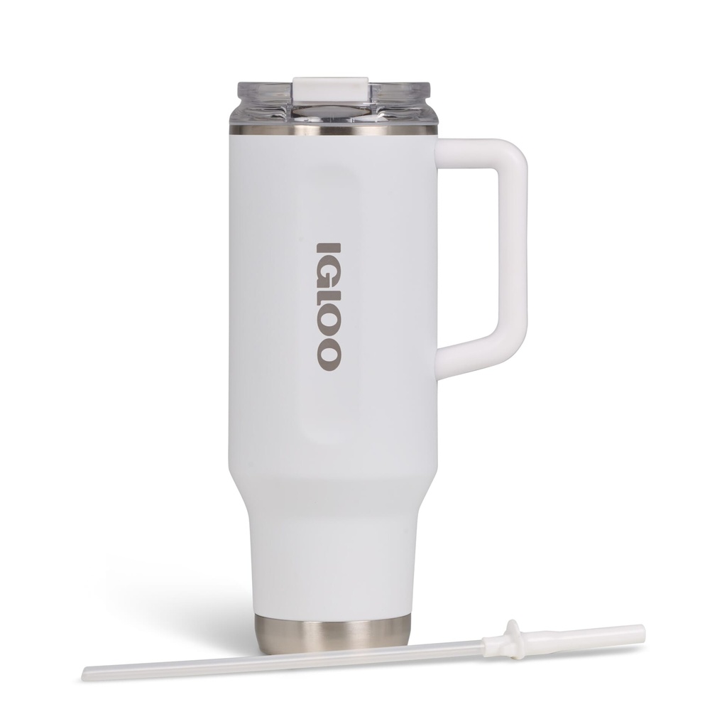 Igloo - 40 OZ Stainless Steel Travel Mug - White