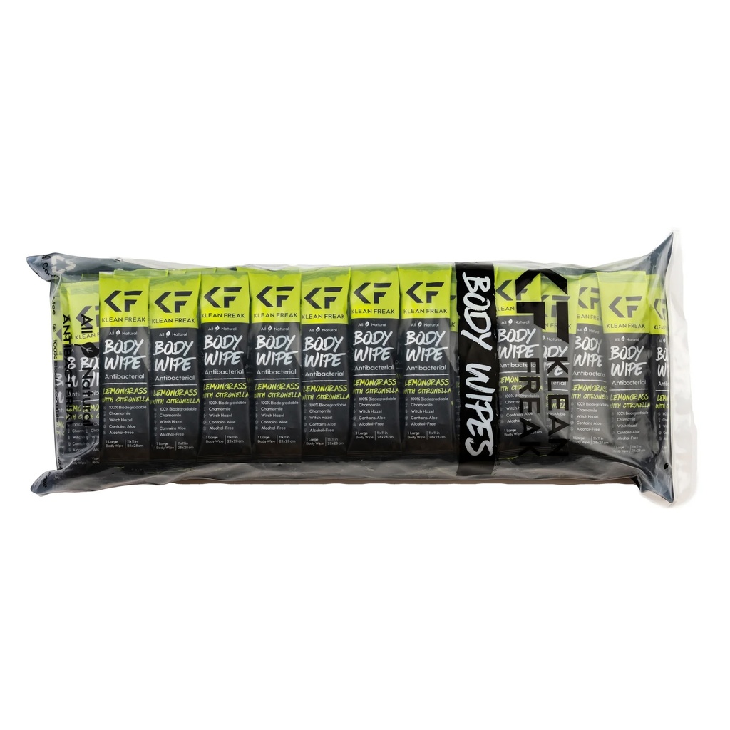 Klean Freak - Body Wipes - 100 Pack - Lemongrass/Citronella