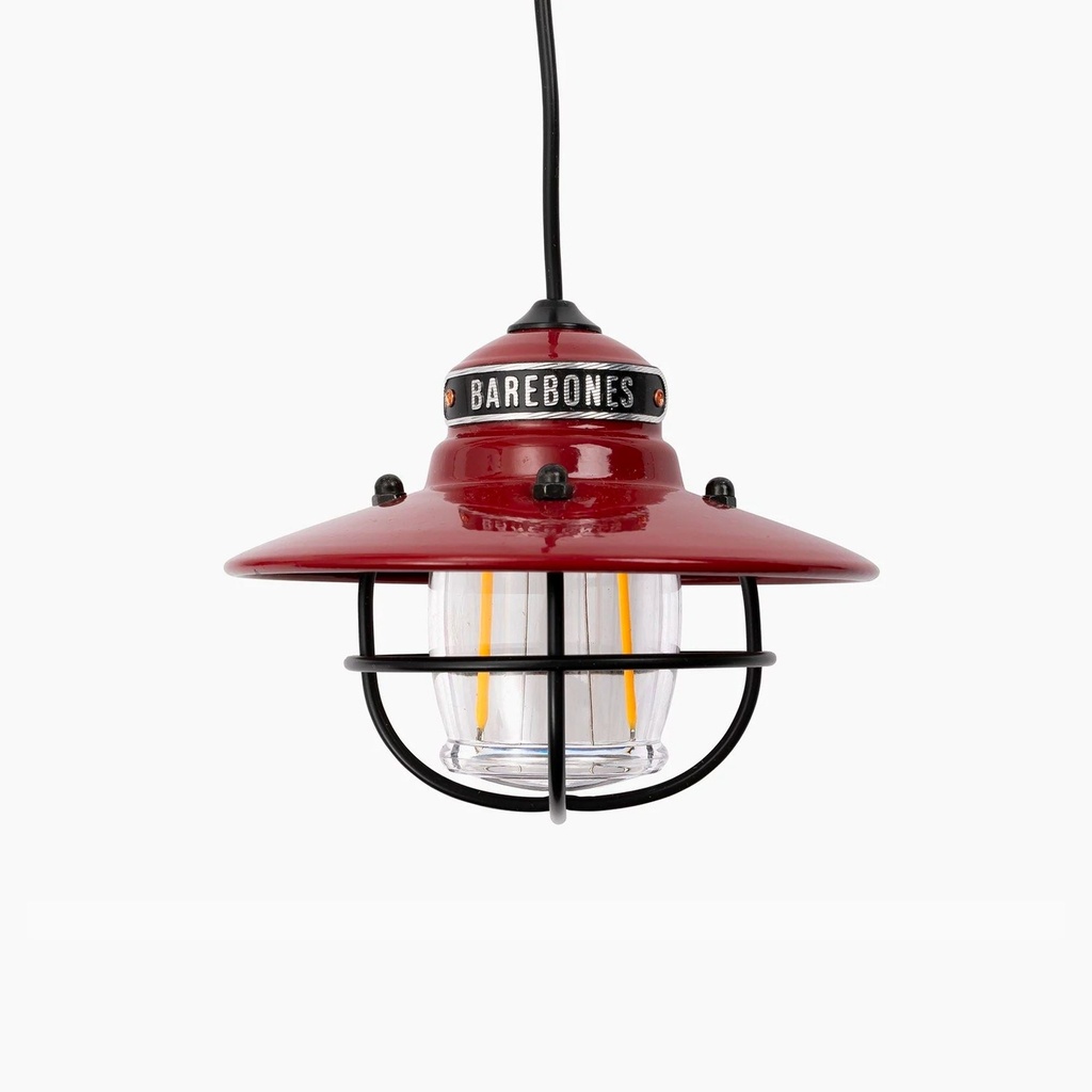 Barebones - Edison Pendant Light Red