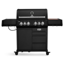 Burnhard Big EARL - 4-Burner Premium-Gas Grill - Black Edition 2025 with Cast Iron Grill Grate