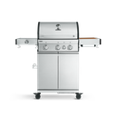 Burnhard FRED - 3-Burner Gas Grill Deluxe Stainless Steel - Series 3 with Cast Iron Grate