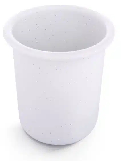 BareBones - Rolled Enamelware Cup - Soft White