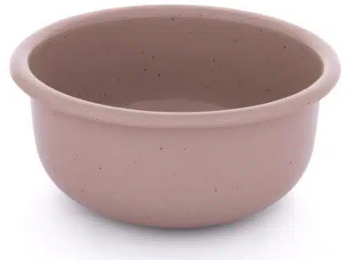 BareBones - Rolled Enamelware Side Bowl - Dusty Rose