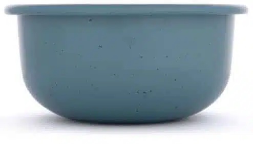 BareBones - Rolled Enamelware Side Bowl - Smoky Blue