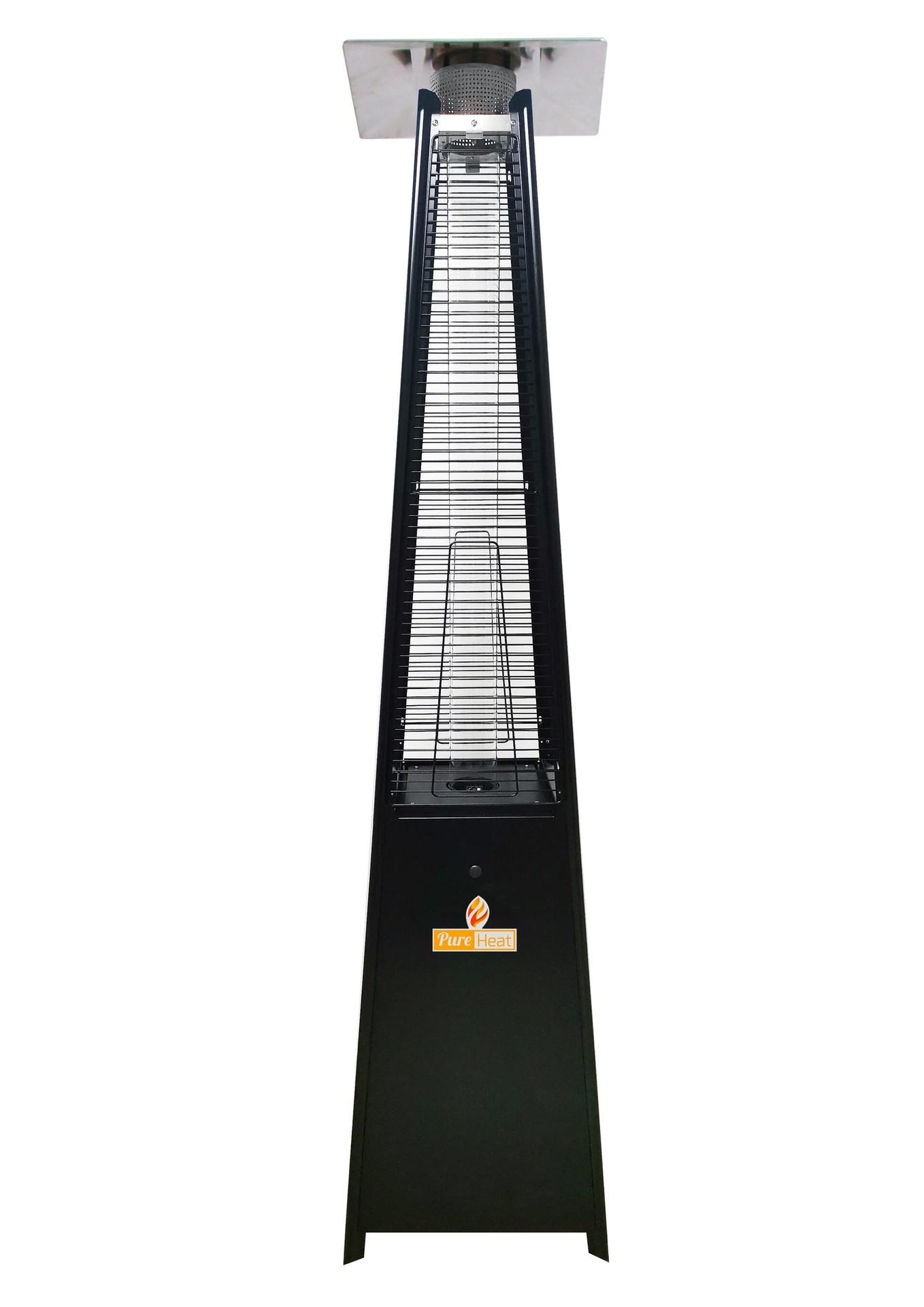 Pyramid Style Gas Patio Heater In Black