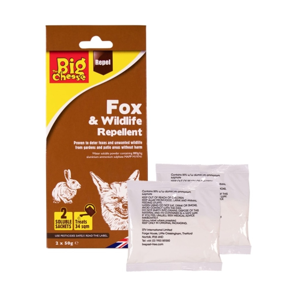 STV Fox & Wildlife Repellent Sachet - 50g x 2 - STV | Top Quality & Value