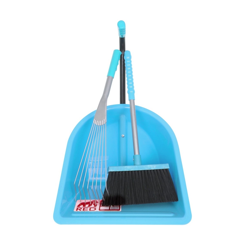 Red Gorilla - Teenie Tidee Companion Set - Sky Blue (Tiny Tidee + Rake + Broom)