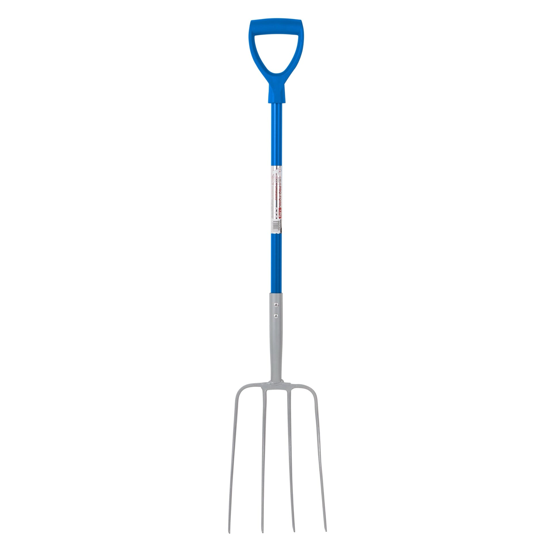 Red  Gorilla - 4 Prong Manure Fork D Handle - Blue (D Handle)