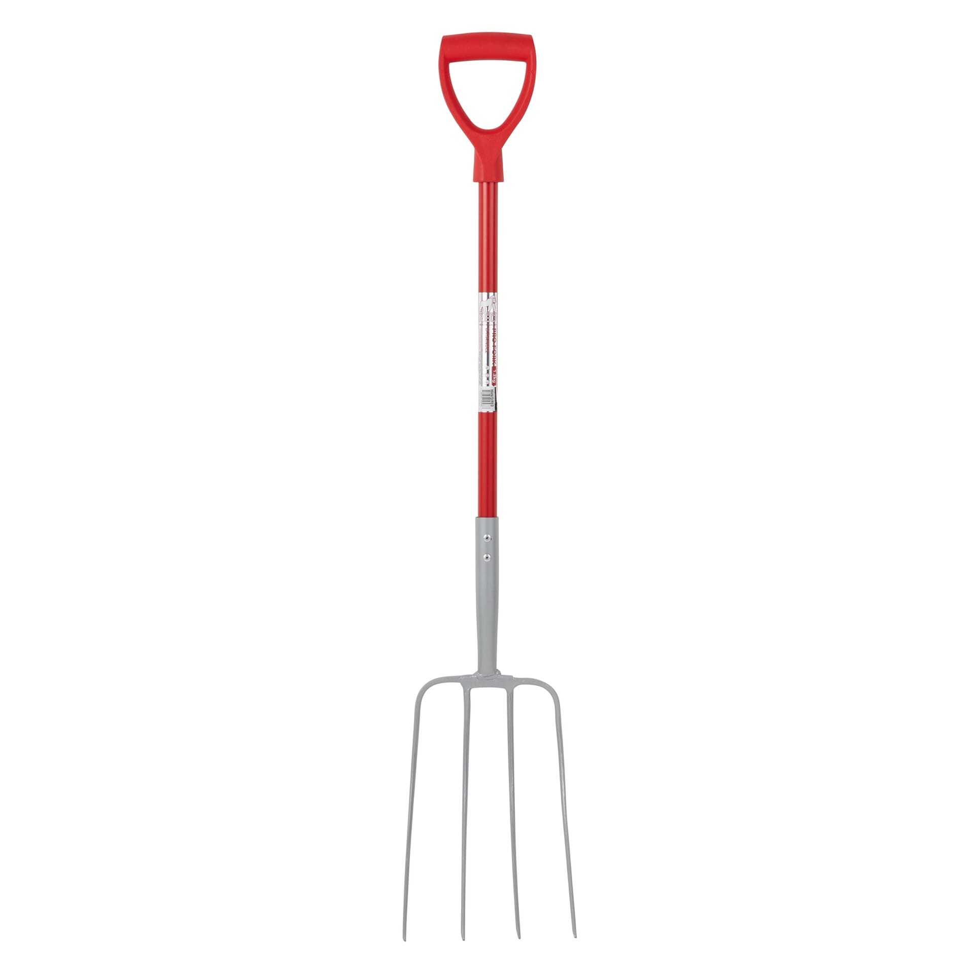 Red  Gorilla - 4 Prong Manure Fork D Handle - Red (D Handle)
