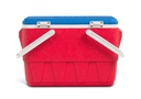 IGLOO - Retro Picnic Basket 25 Qt Cooler - Red 