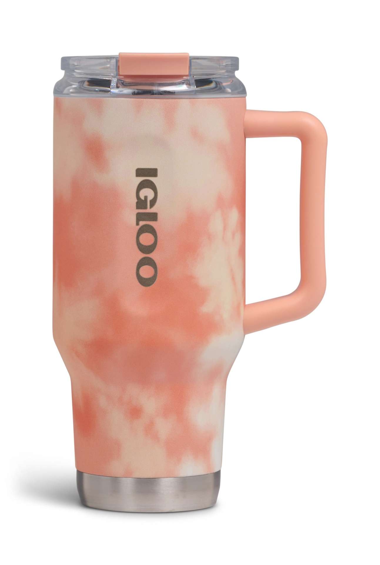IGLOO - 32 Oz Flip ‘n’ Sip Travel Mug - Apricot - DISC