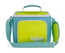 IGLOO - Retro Square Lunch 9 - Lake BLue , Acid Green 