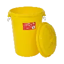 Red Gorilla - 80L Bin with Lid Yellow  