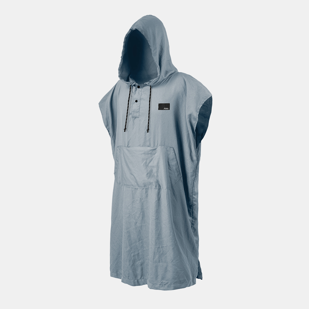 NanoDry Packable Towel Poncho - Slate Blue - DISC