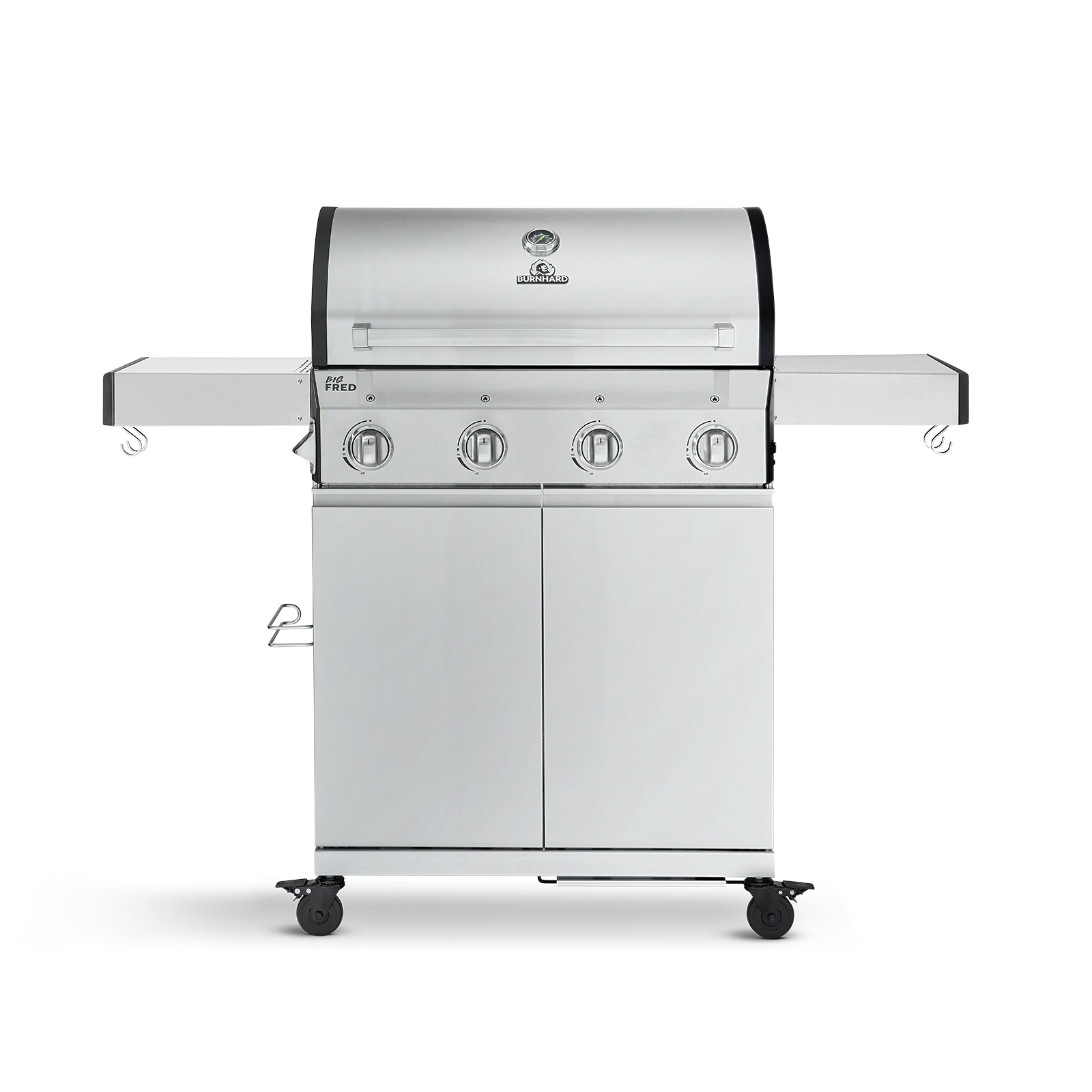 Burnhard Big FRED - 4-Burner Gas Grill Basic - Series 3 Stainless Steel with Stainless Steel Grate