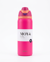 Moya - "True Tide" 32oz Insulated Sustainable Water Bottle Hot Pink